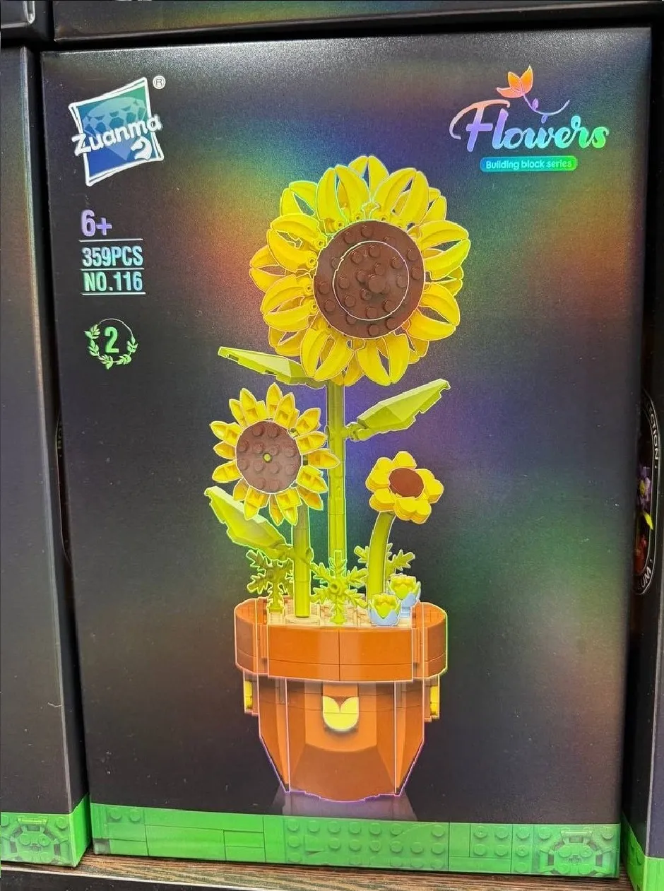 Конструктор Zuanma Flowers Building Block Series